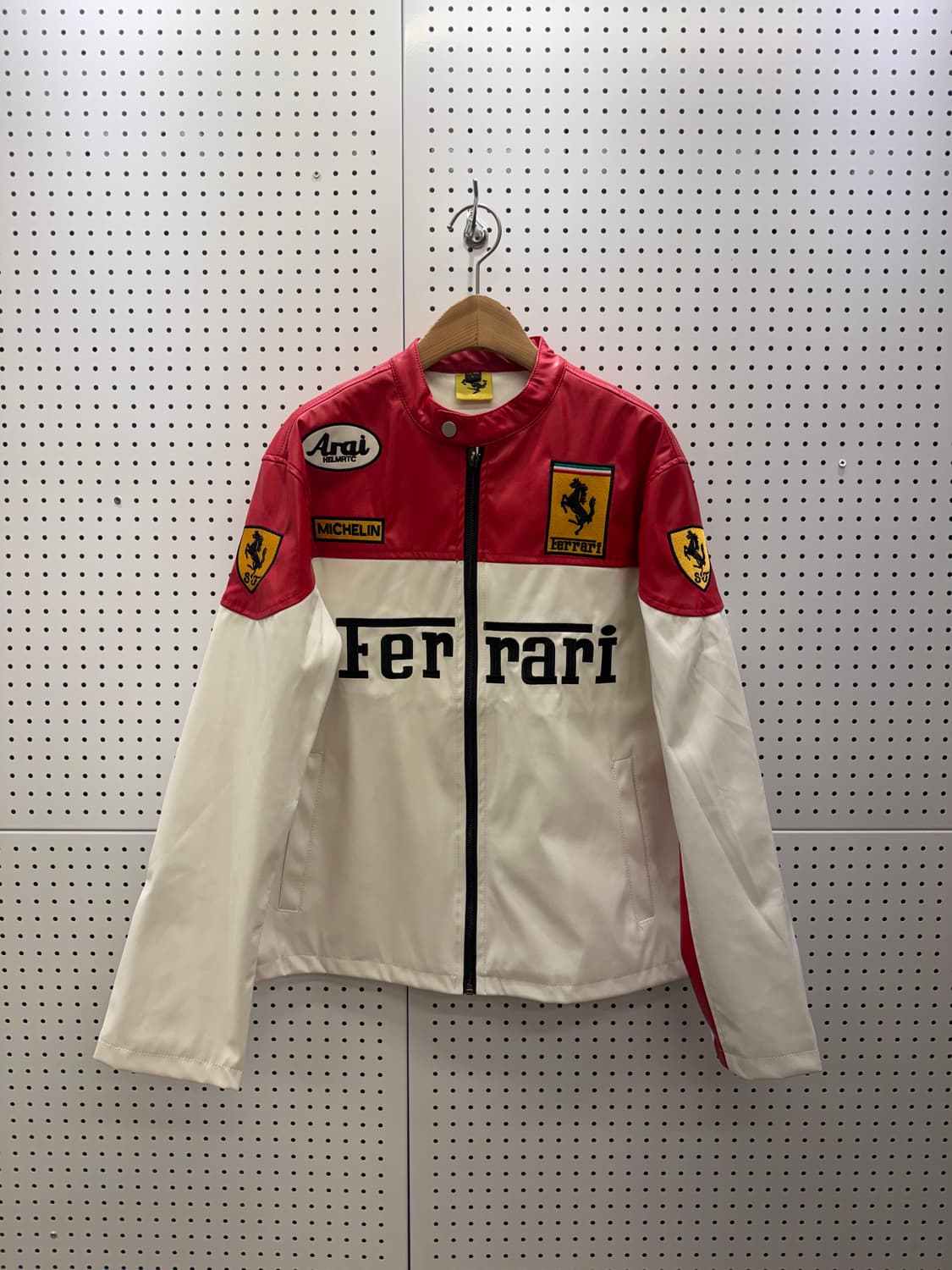 빈티지 페라리 빅로고 레이싱 레더 자켓 U310 상품이미지2