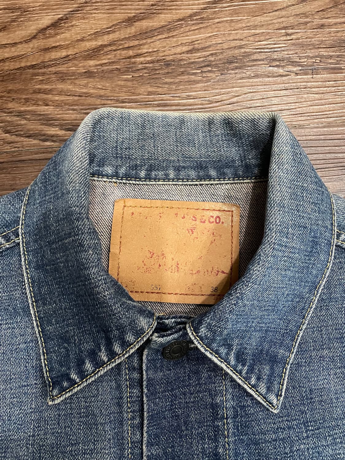 80-90s 리바이스 557 big E 트러커 데님 자켓 38 상품이미지6