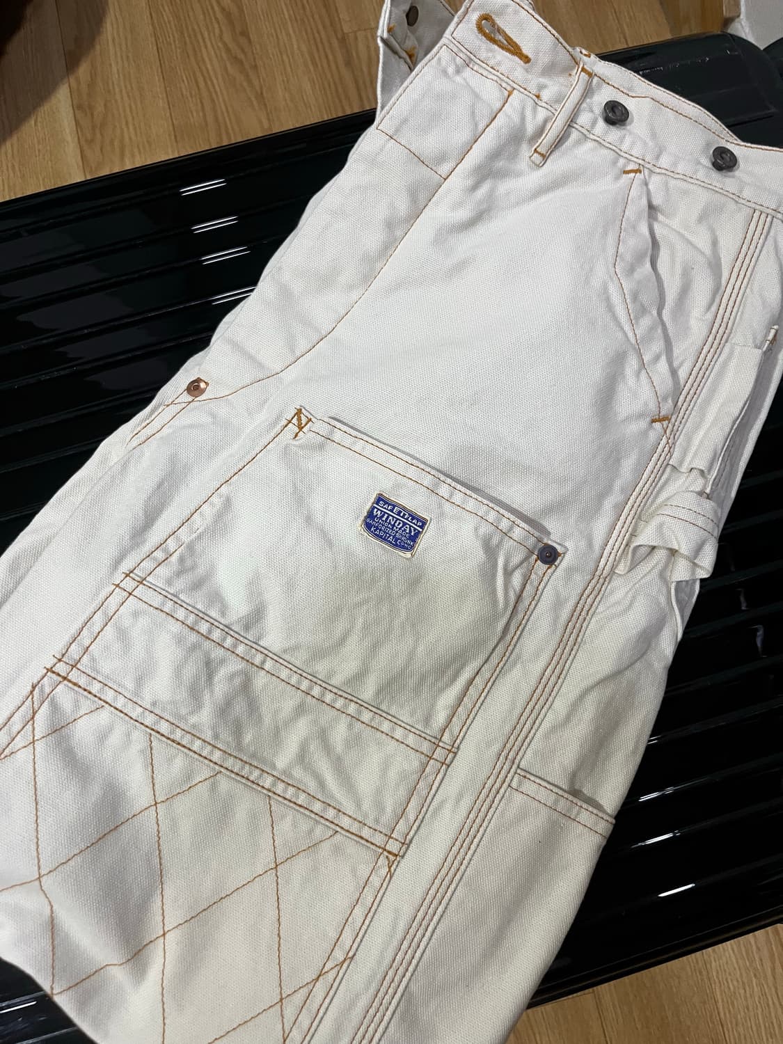 kapital thin canvas lumbar pant kinari 상품이미지1