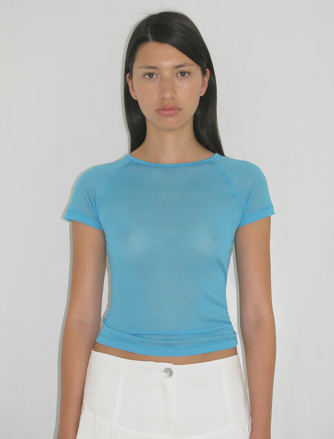 [S,M]팔로마울 Omu 오무 티셔츠/블루 상품이미지6