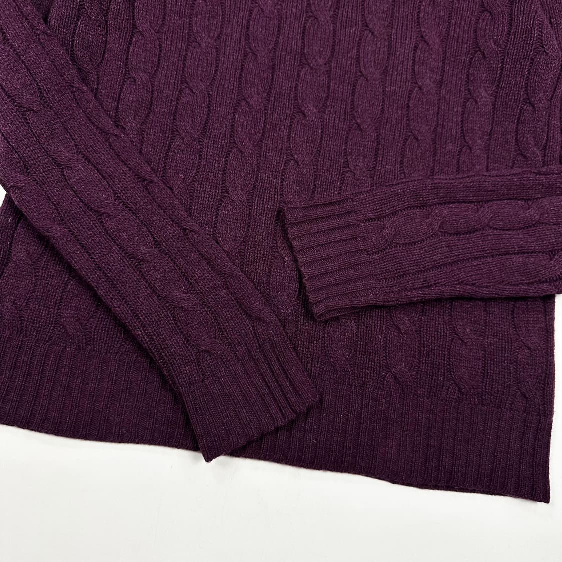 폴로 랄프로렌 포니 퍼플 캐시미어 니트 (S 여성추천) 상품이미지4