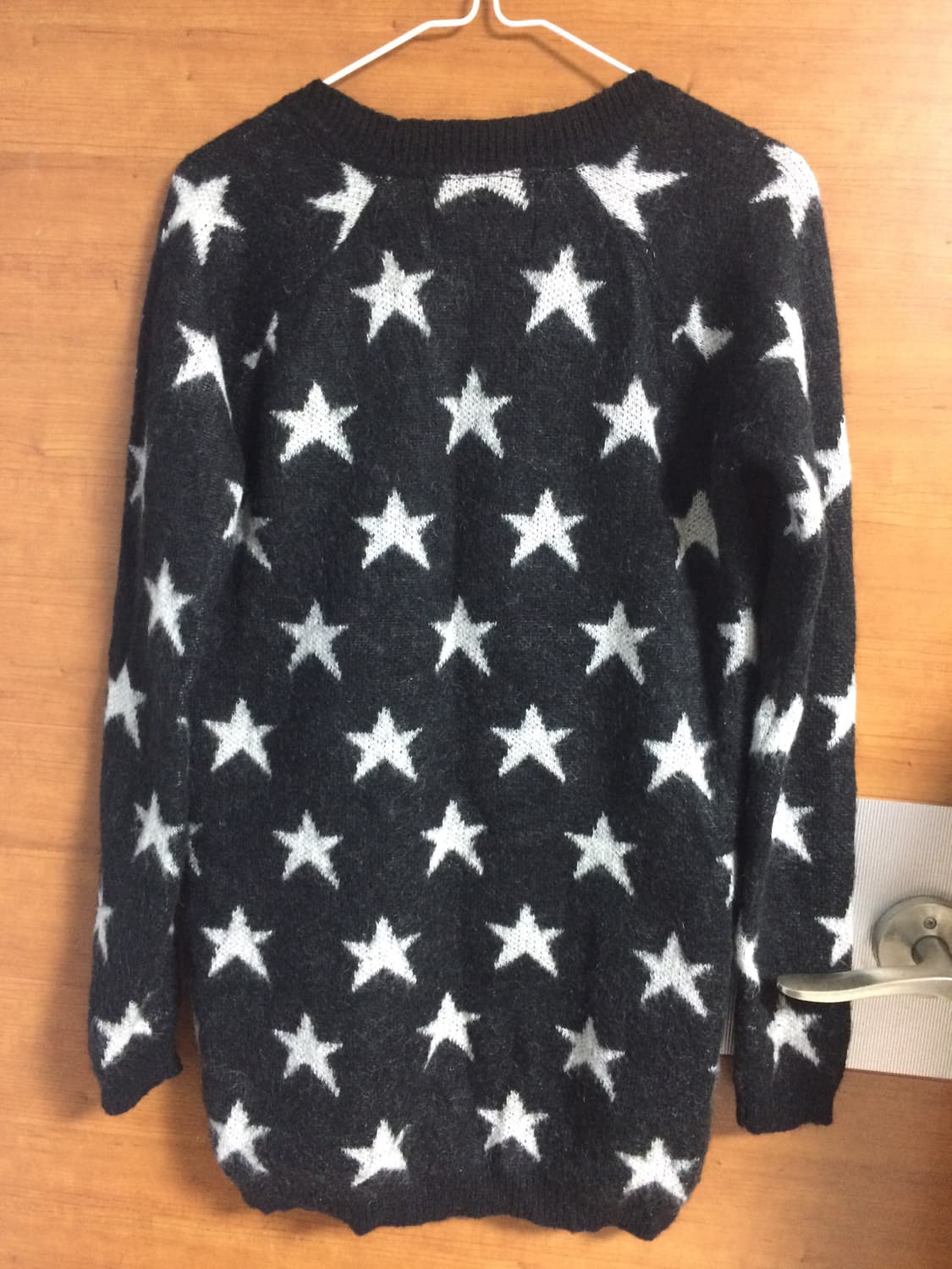 블랙 별 니트 스웨터 상품이미지3