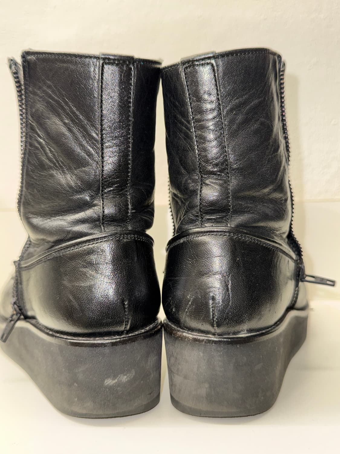 요지야마모토 스무스레더 플랫폼 집업 부츠 (230) 상품이미지8