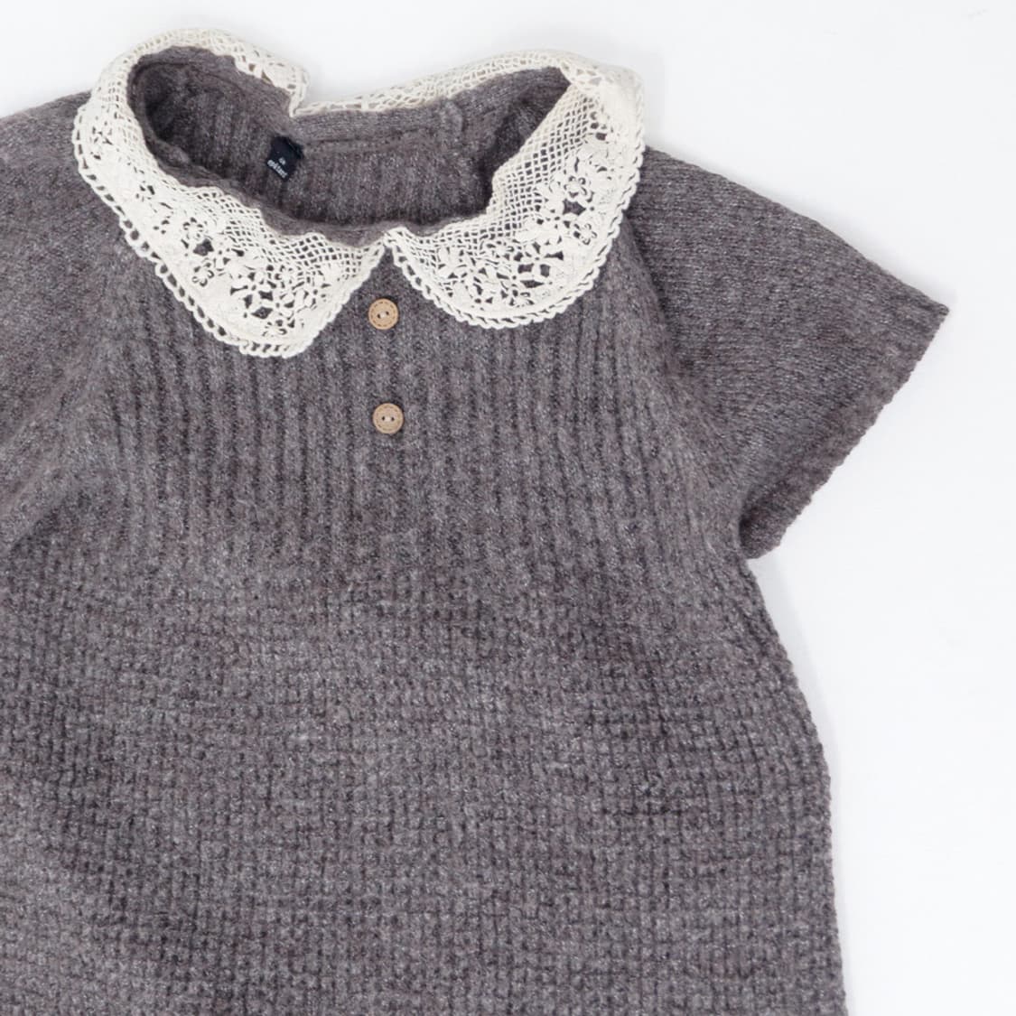 포근한 회색 니트 원피스 상품이미지6