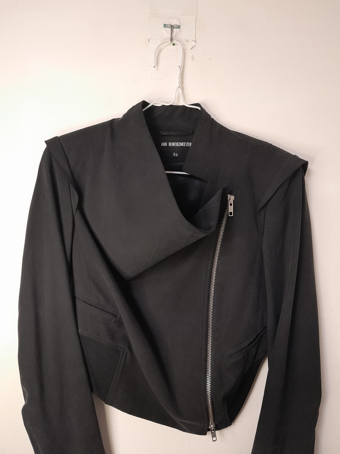 앤드뮐미스터 언바란스 크롭 실크자켓 34 상품이미지2