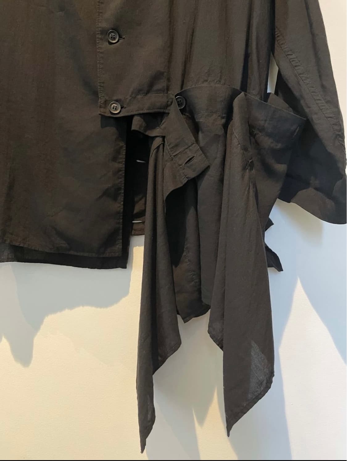 요지야마모토 뿌르옴므 ss21 프릴 블라우스 상품이미지2