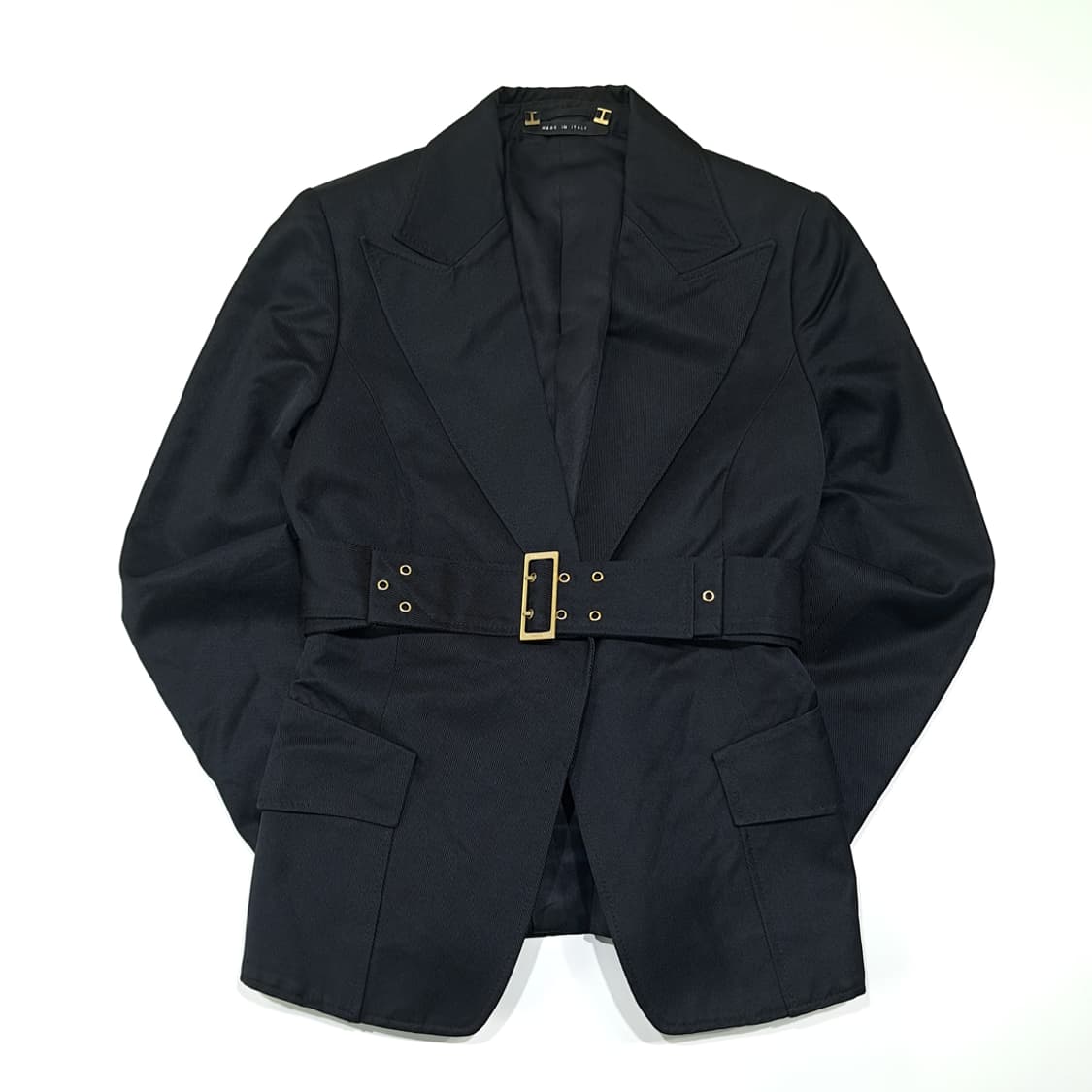 CL169 S 구찌 이태리판 실크 라이닝 벨티드 블레이저 상품이미지1
