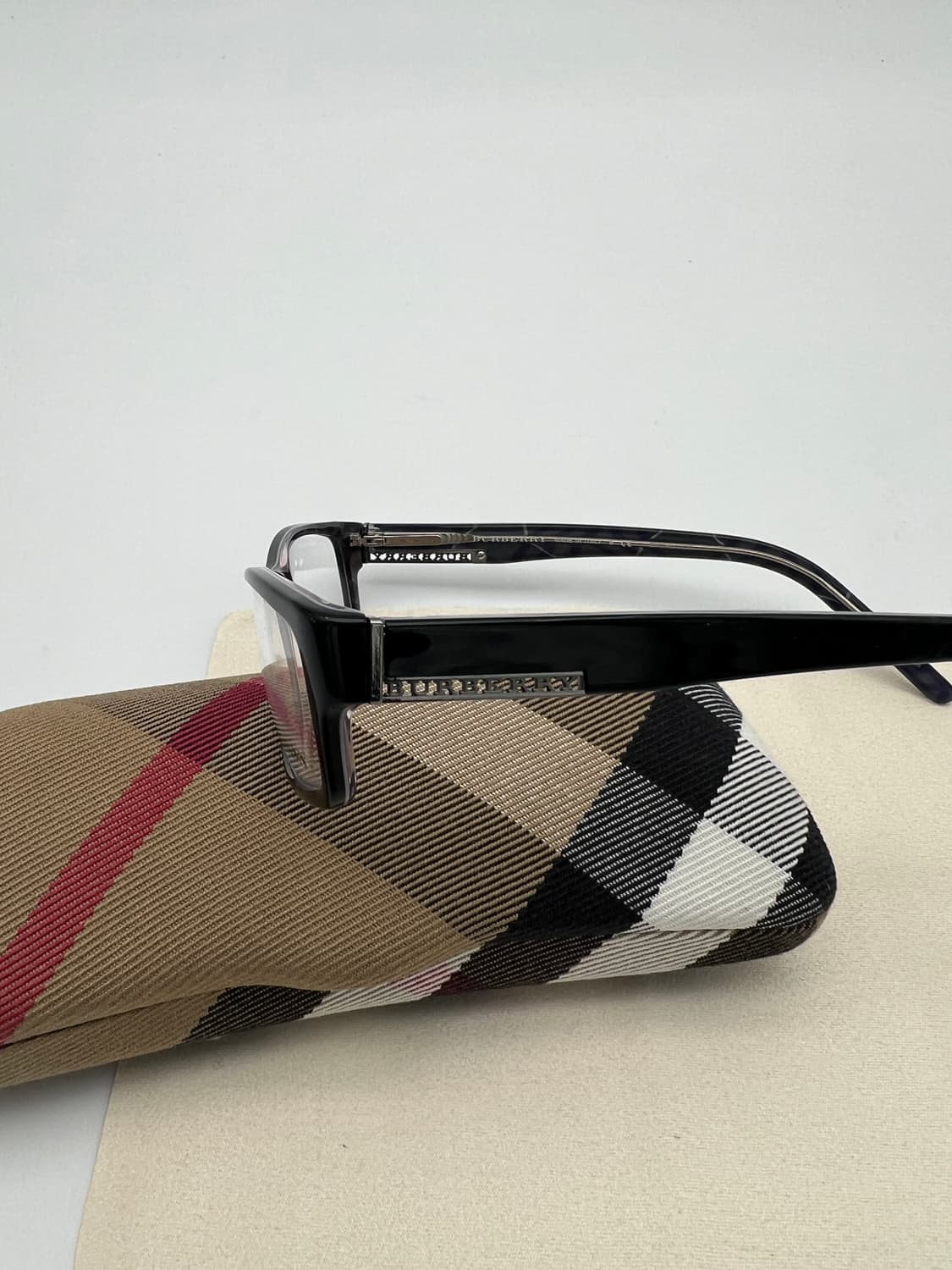 버버리 BURBERRY 스퀘어 뿔테 안경 B-2040-A 상품이미지7