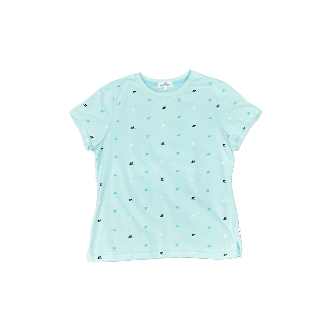 90s) Courreges pattern T-shirt 상품이미지2