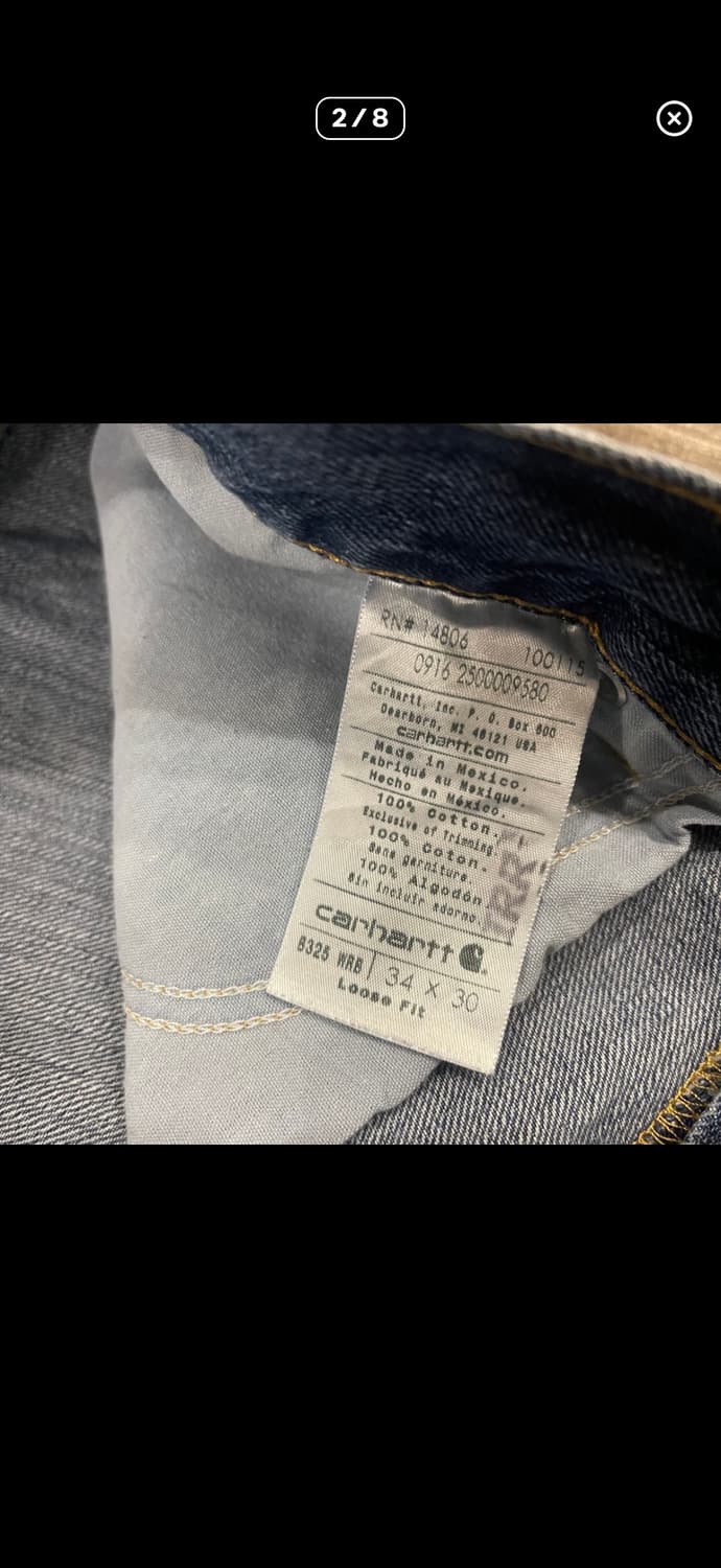 칼하트 usa 팬츠 판매합니다 상품이미지2