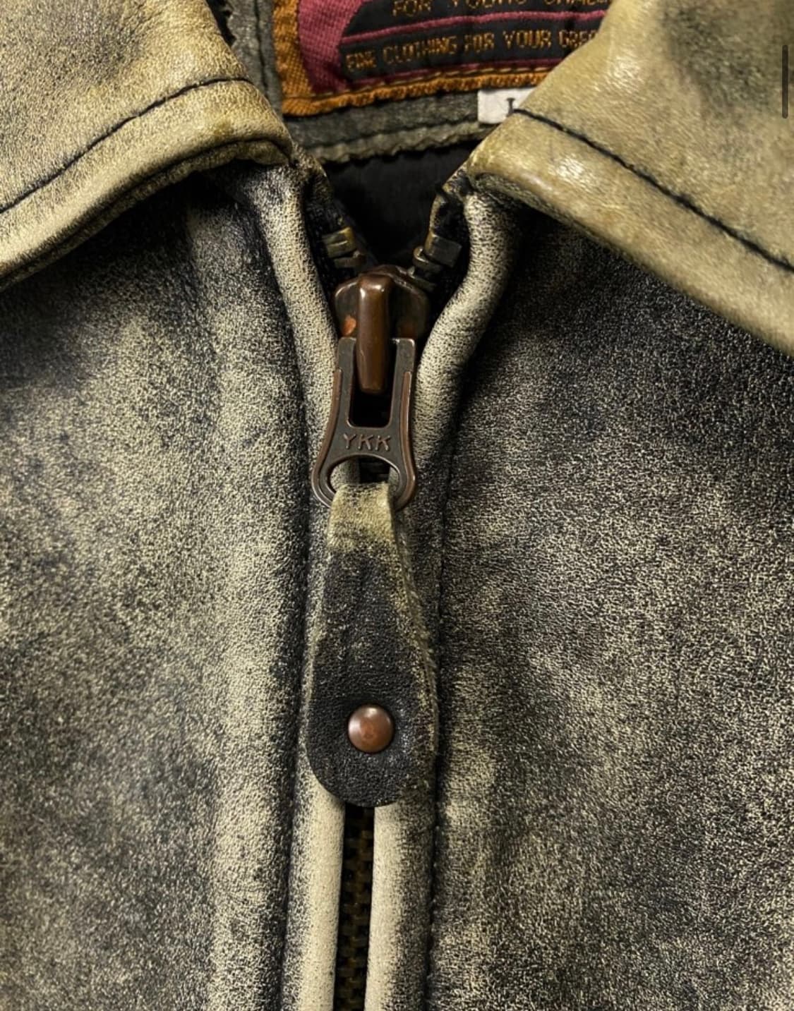 빈티지 가죽 자켓 /  상품이미지3