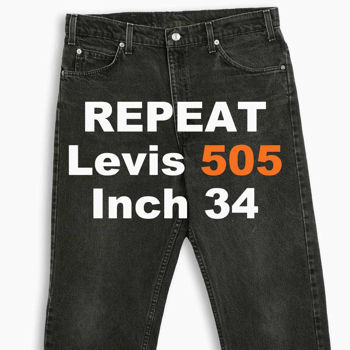리바이스 505 오렌지탭 흑청 블랙진 90sUSA OR50536183 상품이미지1