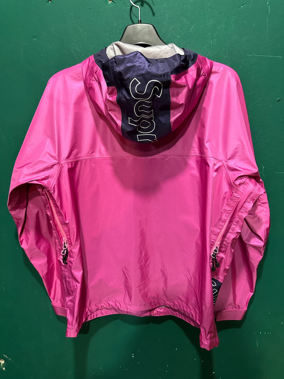 슈프림 19ss 테이프심 바람막이 핑크S 상품이미지2