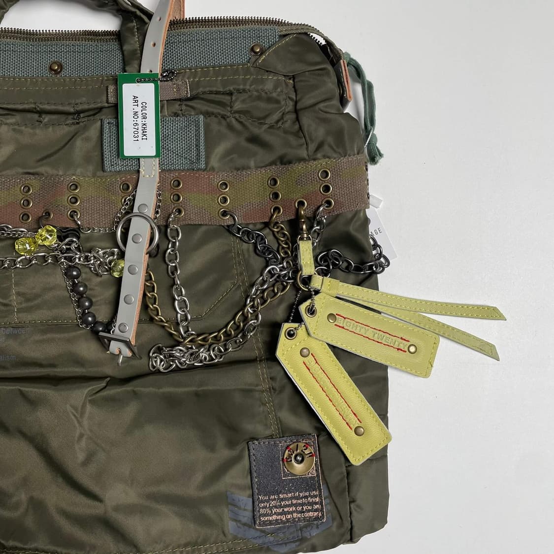 Eighty twenty 체인 밀러터리 나일론 백 상품이미지3