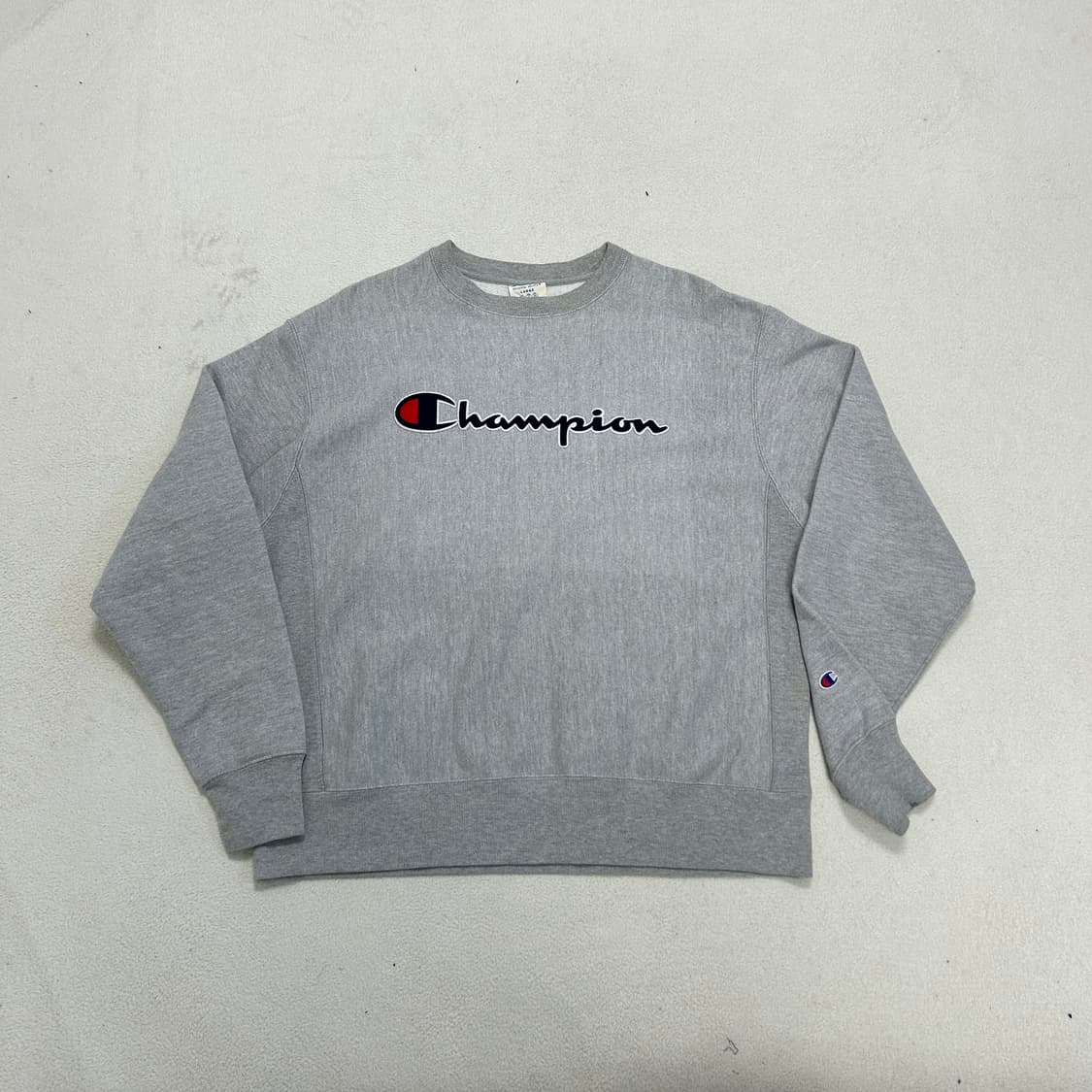 Champion reverse weave gray sweatshirt 상품이미지5
