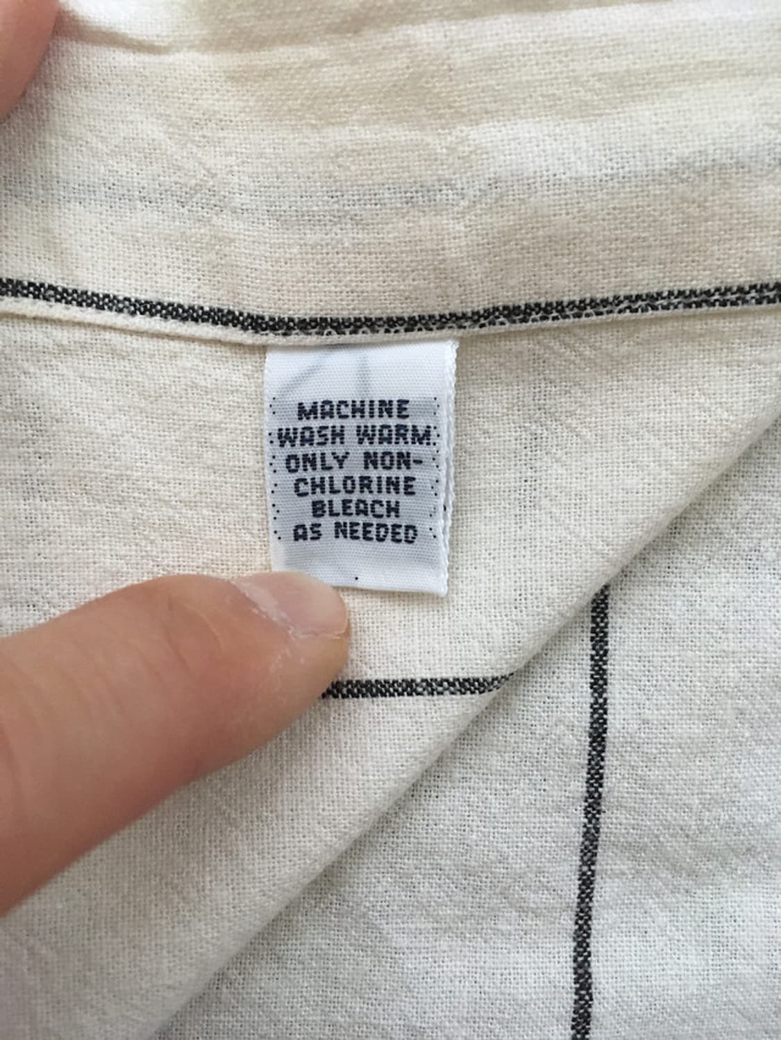 90s linen blended stripe B.U shirts 상품이미지8