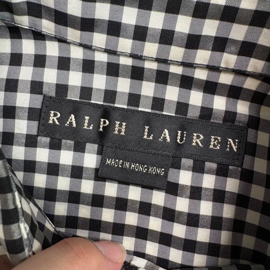 RALPH LAUREN 블랙라벨 깅엄 체크 반팔 셔츠 8 상품이미지3