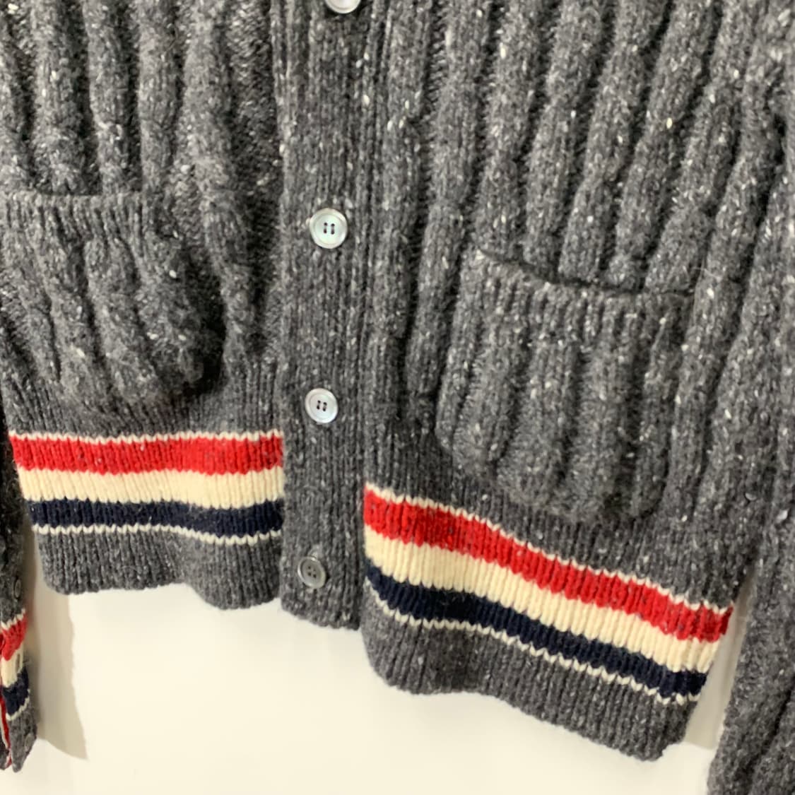 톰브라운 21fw 울 모헤어 슬림핏 가디건 상품이미지3