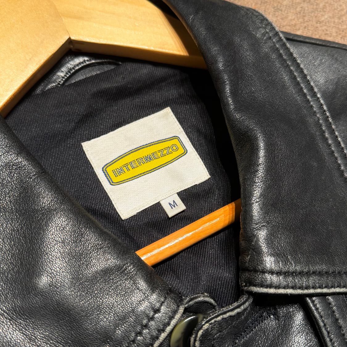 인터메조 램스킨 카 코트 M 100 양가죽 헌팅 자켓 상품이미지2