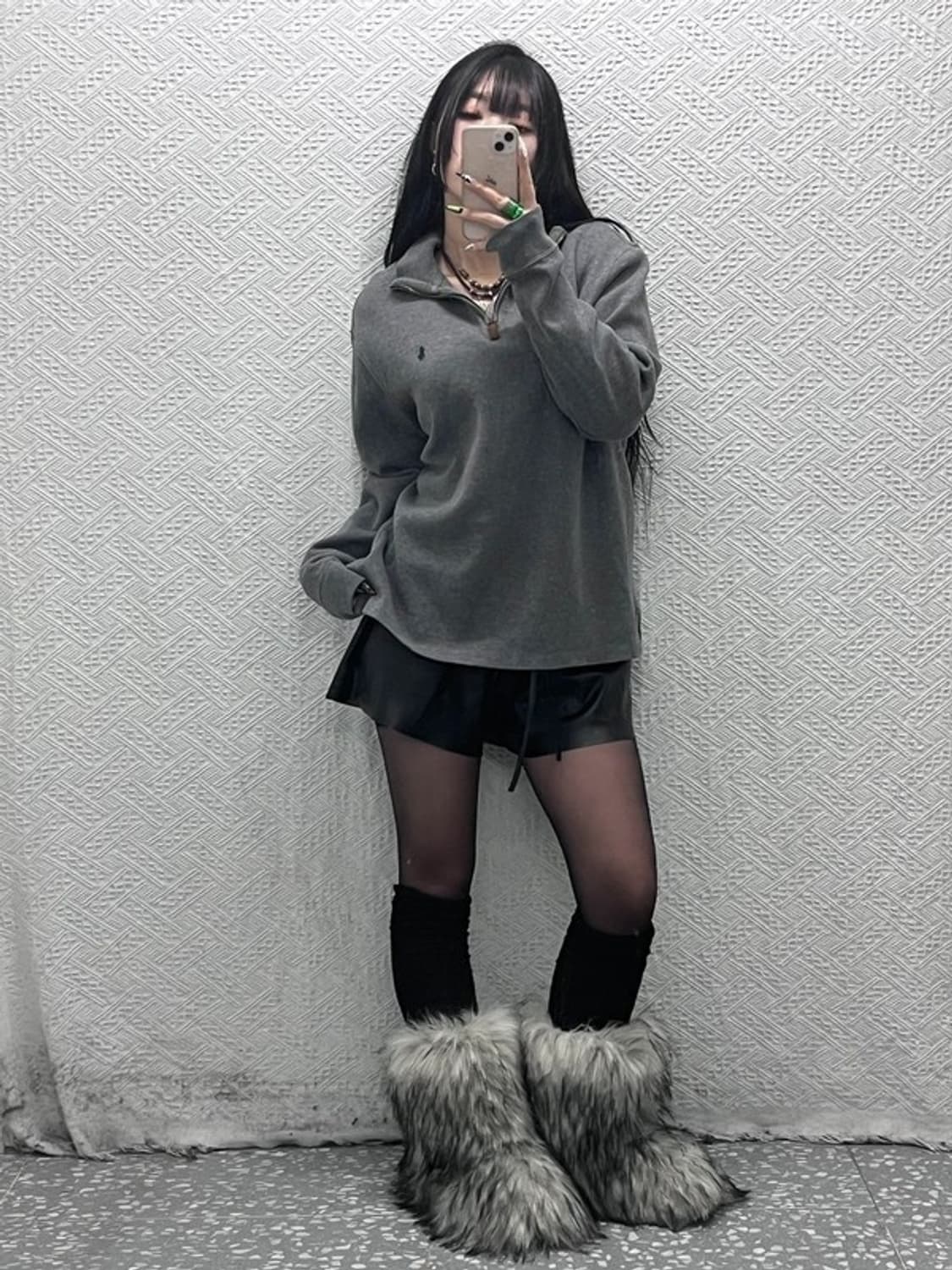 폴로 랄프로렌 모던 캐주얼 여리핏 반집업 니트 L C08687 상품이미지2