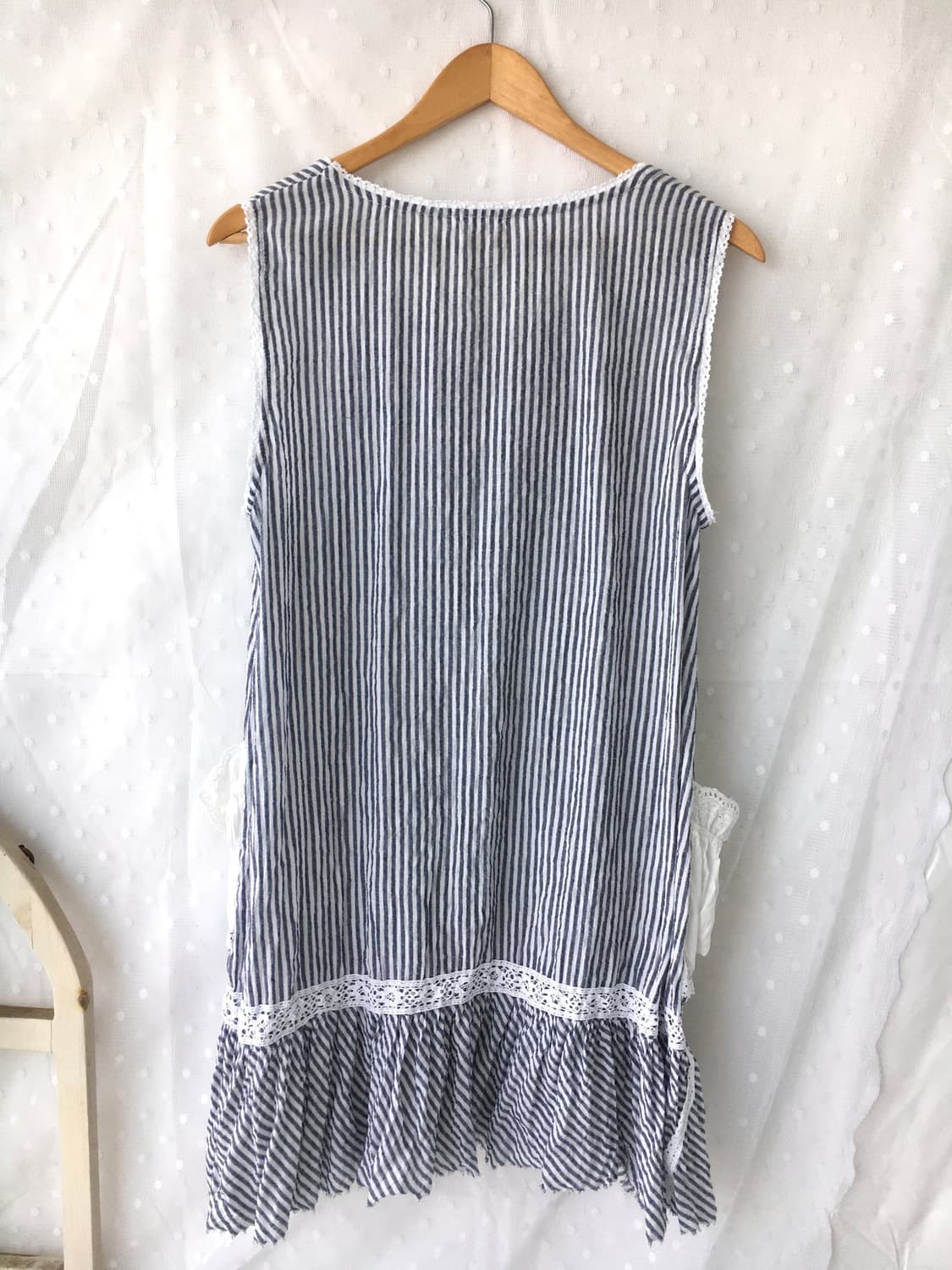 [HANDMADE] 핸드메이드 포켓 슬리브리스 원피스 모리걸 상품이미지6