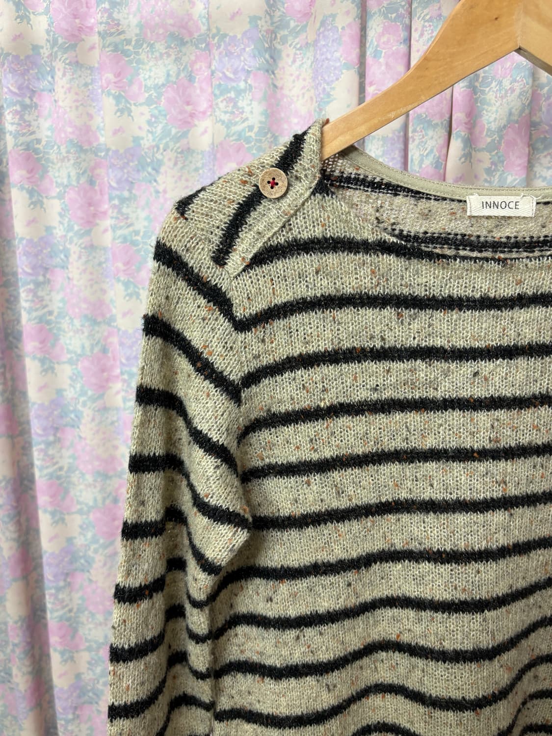 베이지 스트라이프 니트 상품이미지6