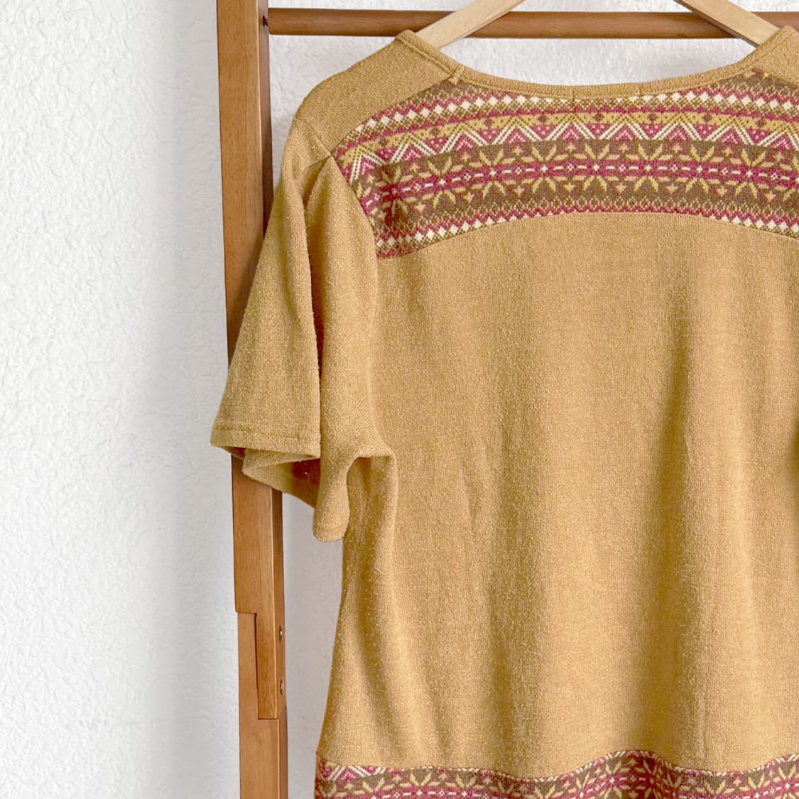 모리 패치워크 하프 티셔츠 상품이미지7