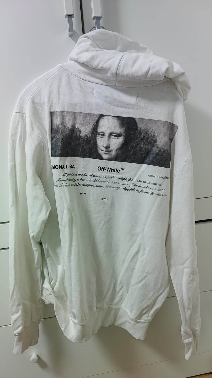 오프화이트 18FW 모나리자 후드티 M 상품이미지2