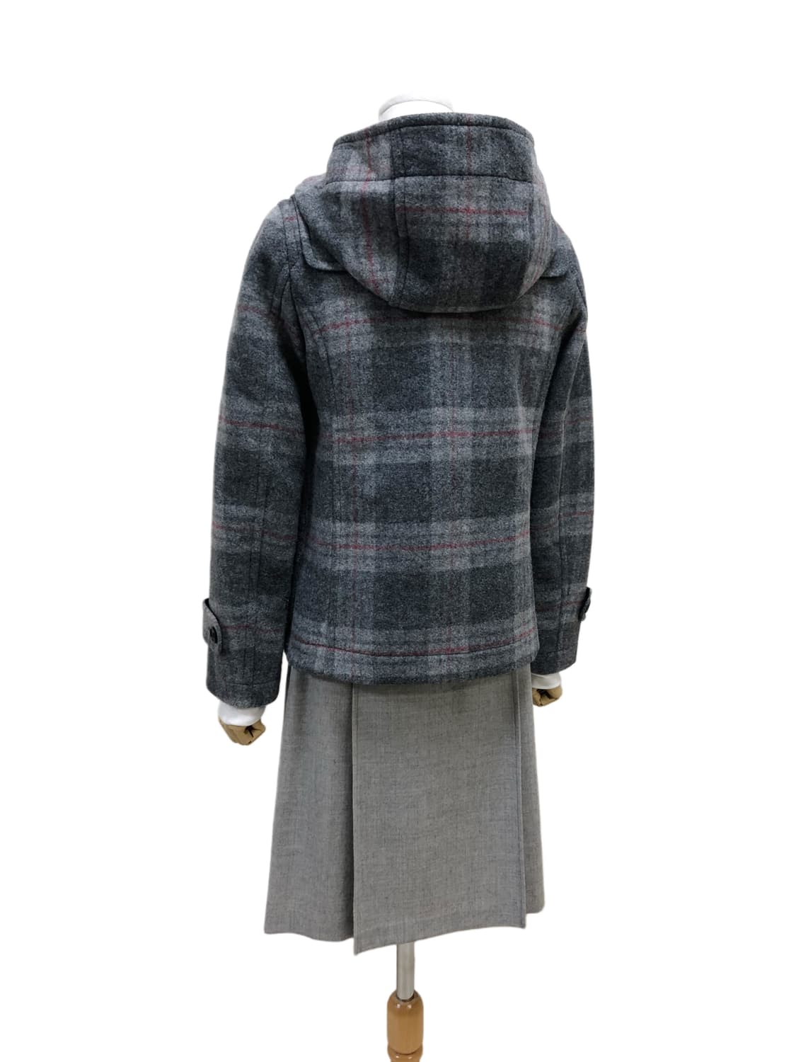 UNTITLED 체크 더플코트 상품이미지7