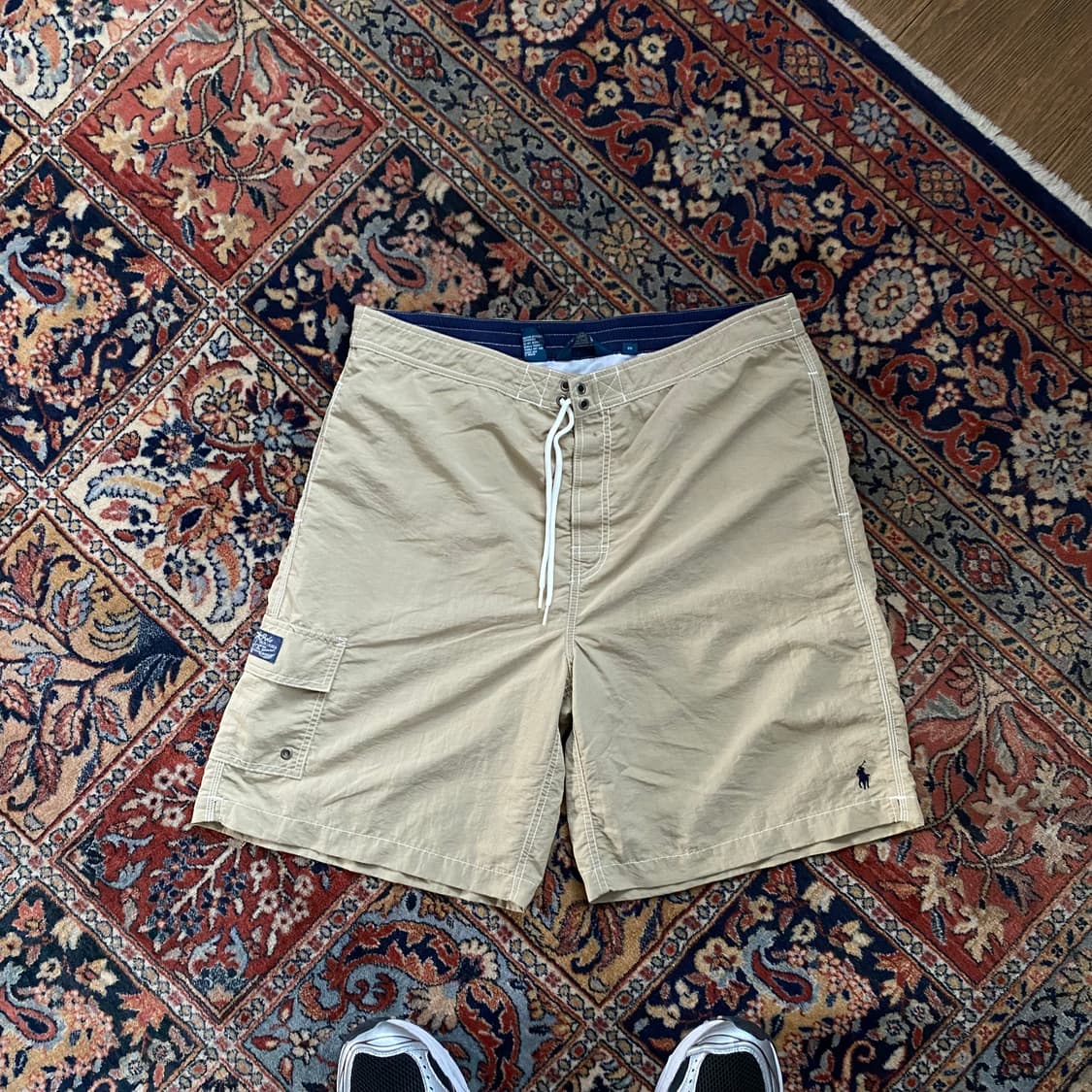 🌊90s Polo swim shorts beige XL 상품이미지1