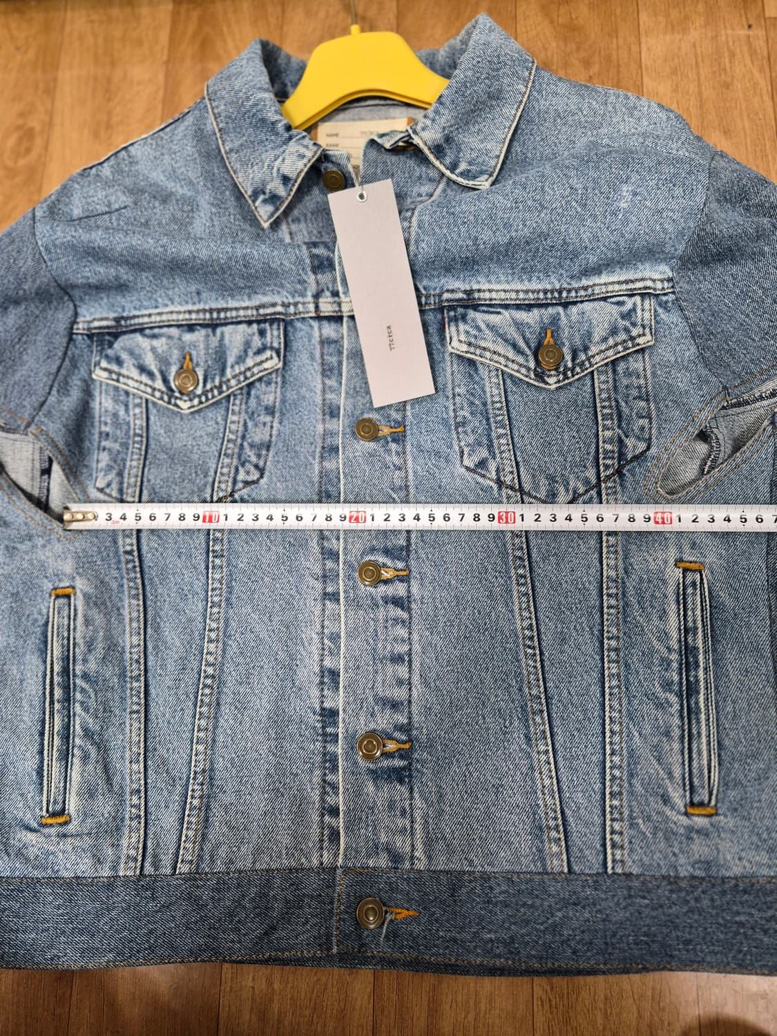 새상품 77CIRCA 나나서카 데님 베스트 청자켓 L 상품이미지6