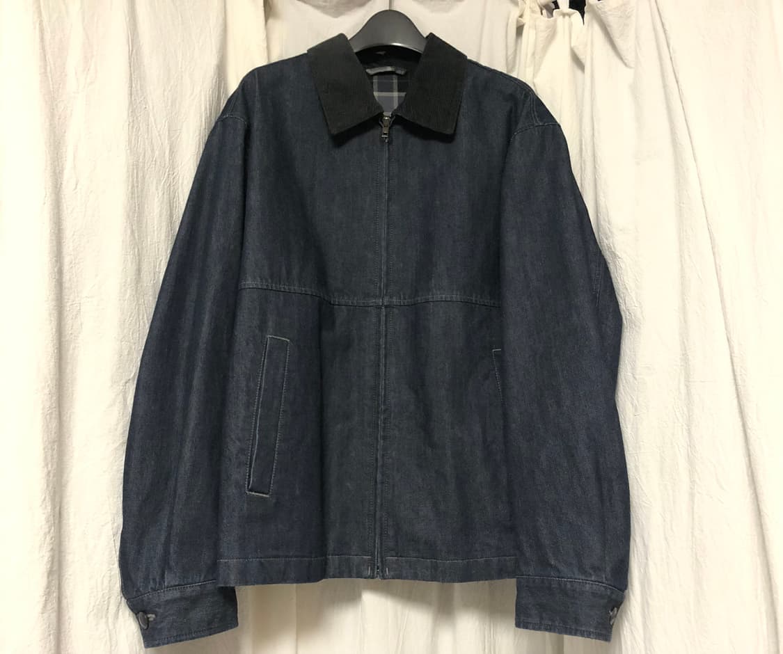 집업쇼트블루종(데님) 상품이미지2