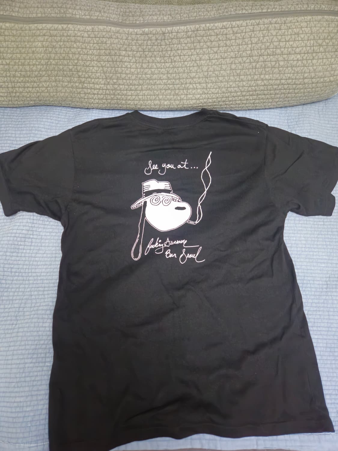 퍼킹어썸 SPIKE KOREA STORE TEE BLACK m 상품이미지4