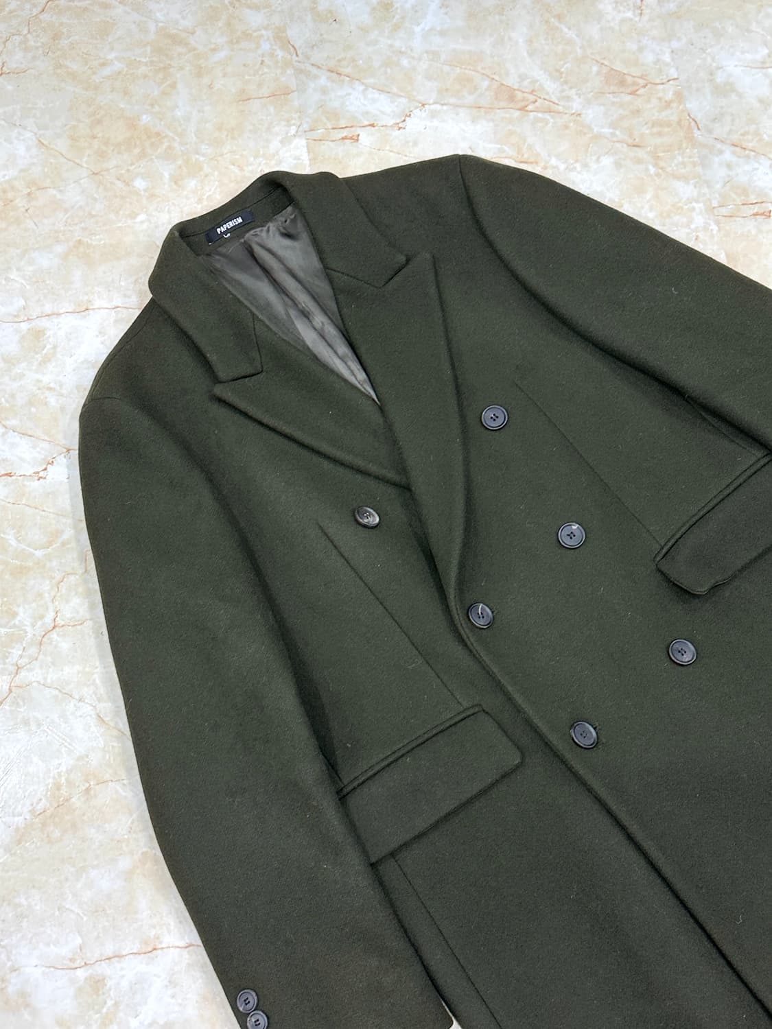 PAPERISM 모직 롱 코트 상품이미지2