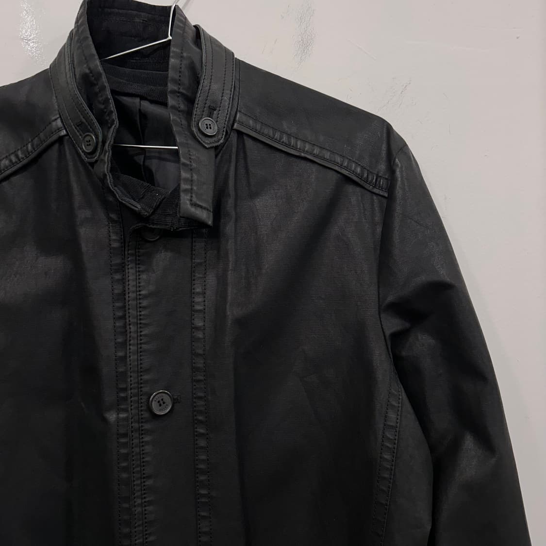 바쏘 옴므 코듀로이 패치 왁스코튼 벨티드 코트 상품이미지1