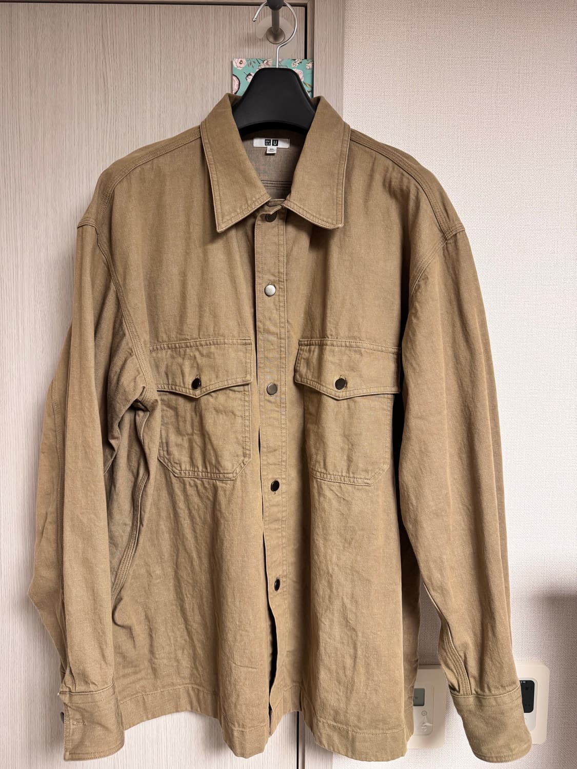 유니클로 U 워크셔켓 베이지 2XL 상품이미지1