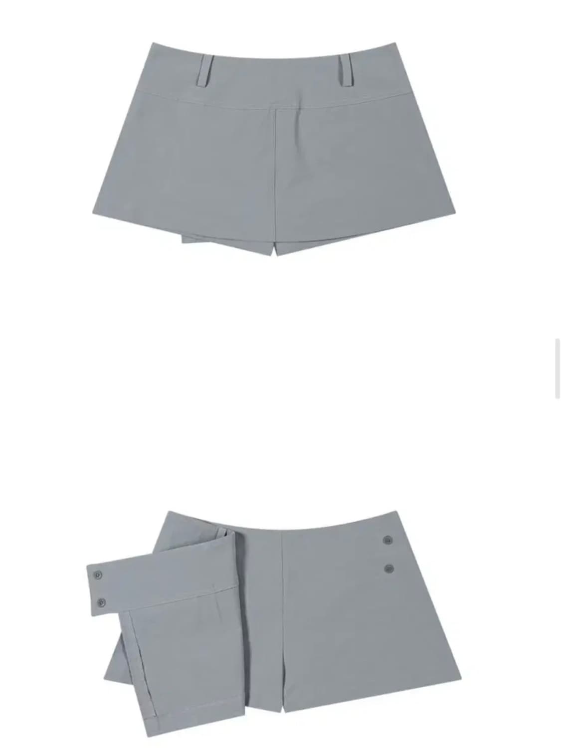 더포르타 button pocket wrap skirt 상품이미지3