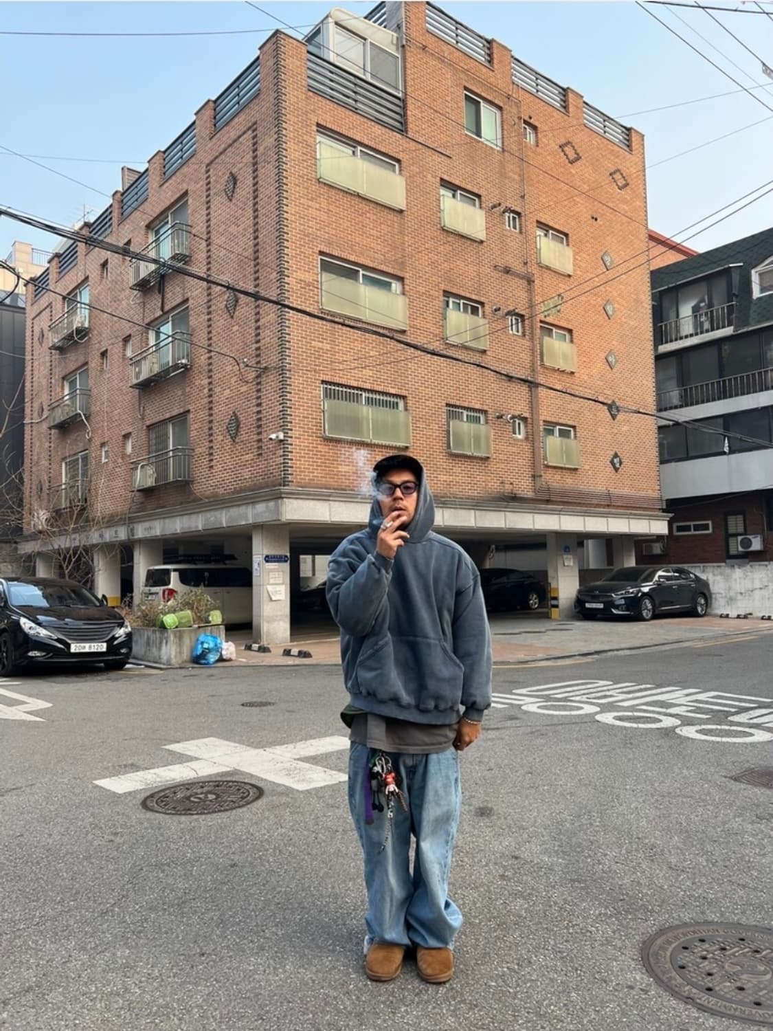 [F]배드포드 블랭크 후디 네이비 상품이미지1