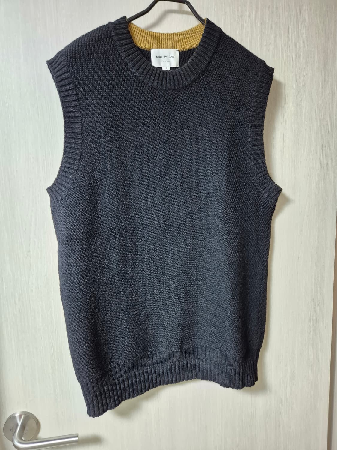 스틸바이핸드 울니트 베스트 3사이즈 블랙 상품이미지1