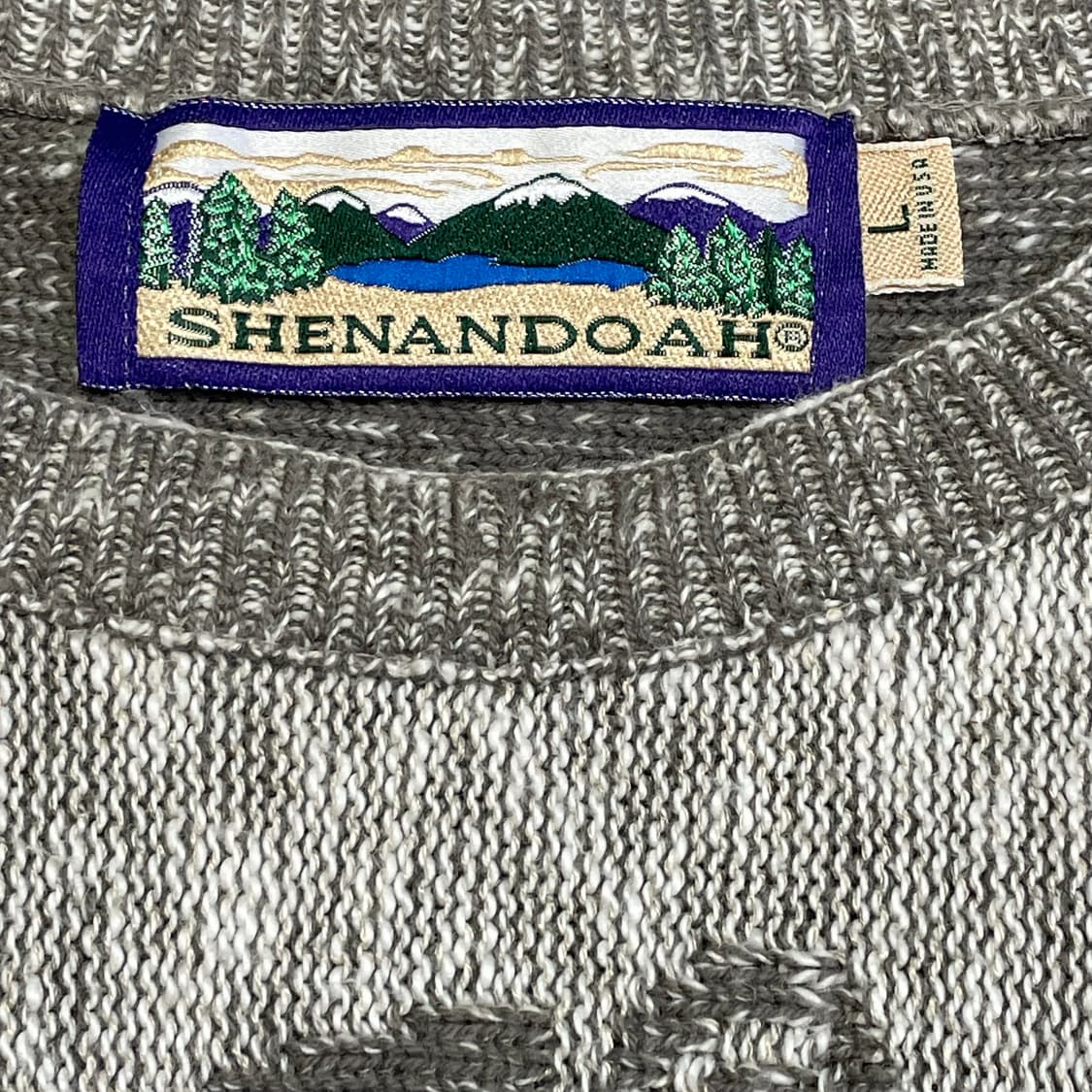 [L] USA빈티지 SHENANDOAH 골프 패턴 니트 스웨터 상품이미지2