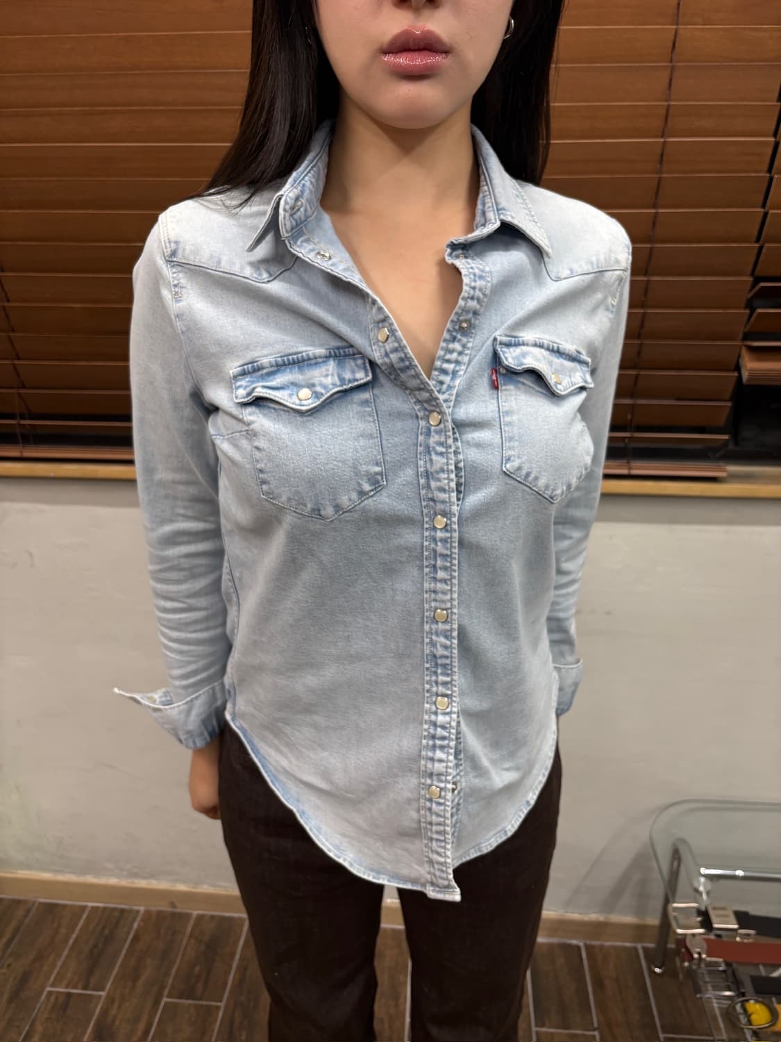 Levis 리바이스 웨스턴 데님 셔츠 상품이미지2