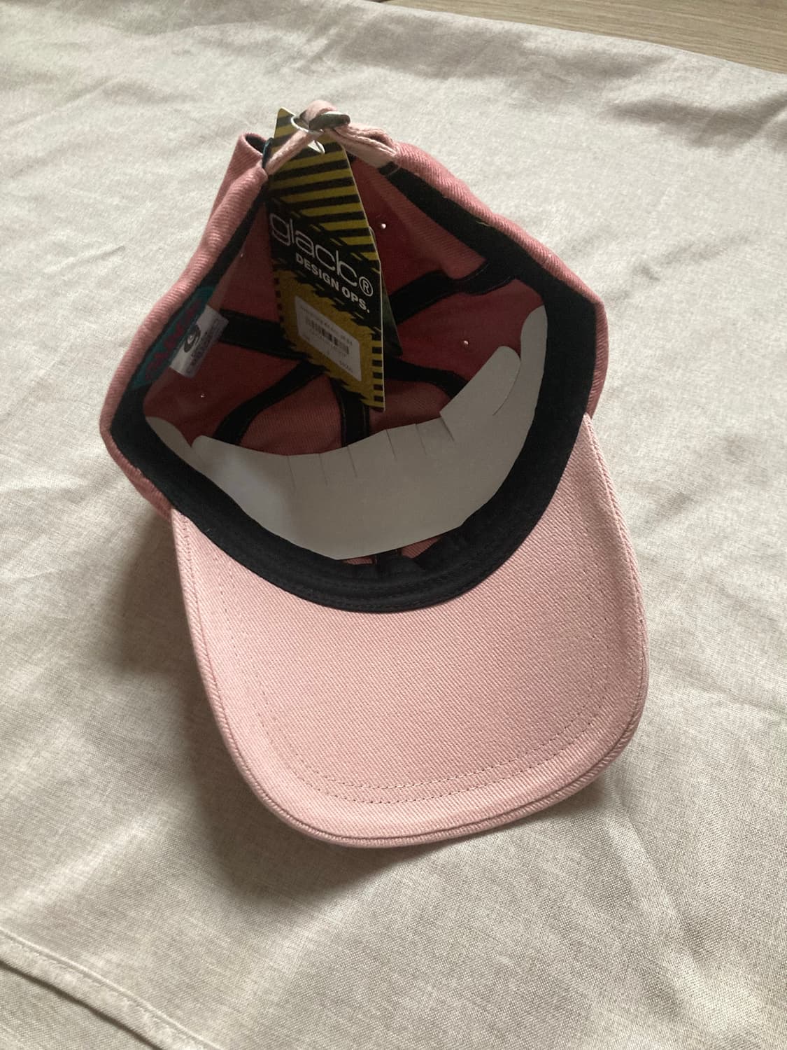 글랙 NOTNOW 배색 워시드 코튼 볼캡 (PINK) 상품이미지6