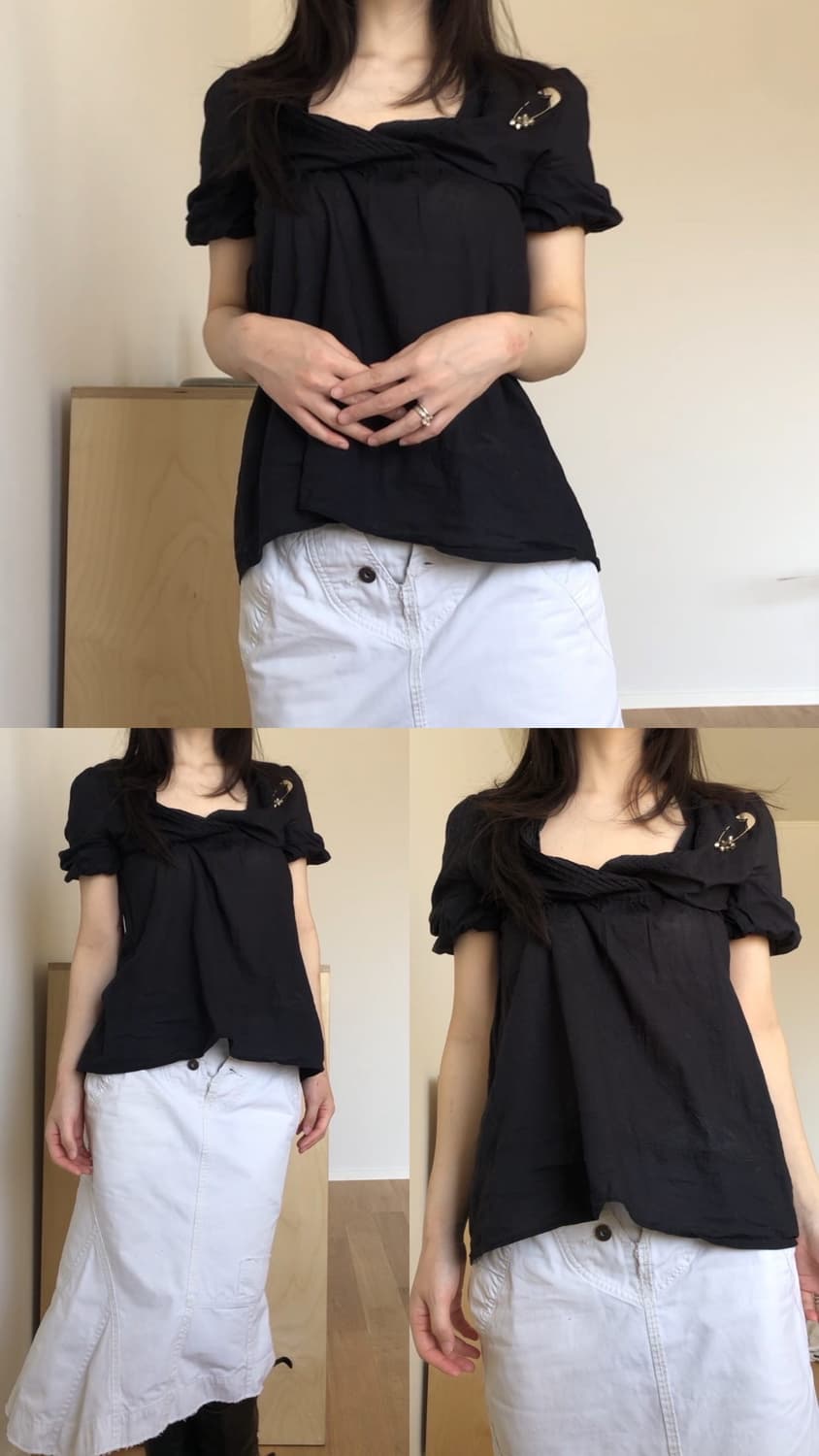 [직수입] 빈티지 esprit 코튼 블라우스 상품이미지1