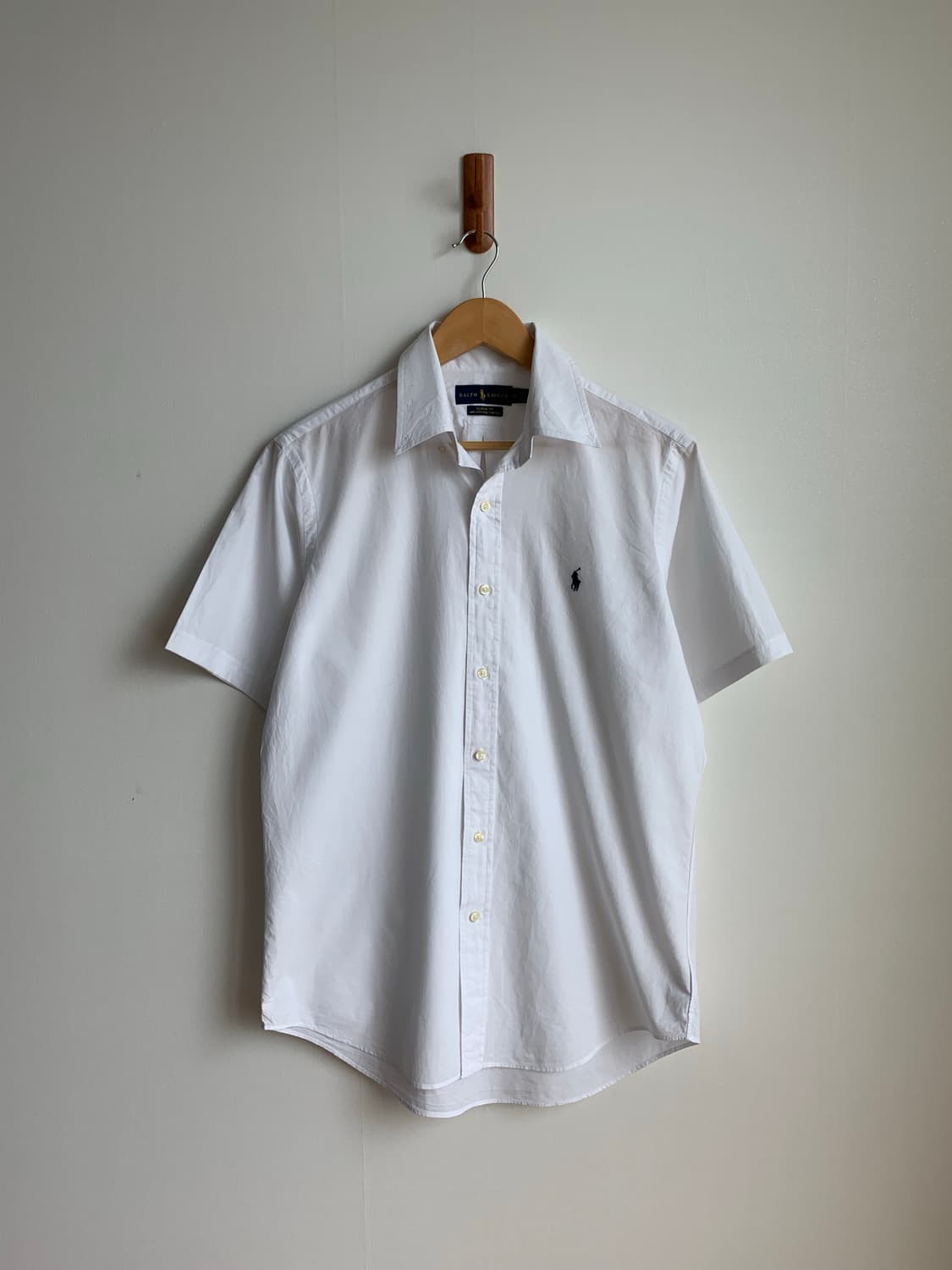 폴로 랄프로렌 화이트 반팔 셔츠 m 상품이미지3
