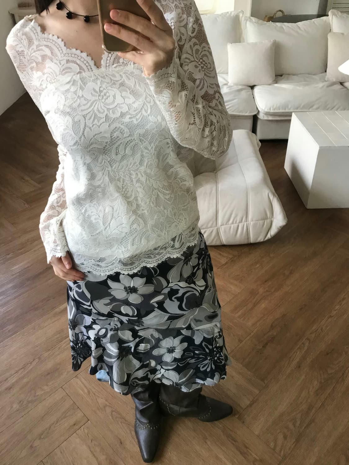 vintage lace top 상품이미지3