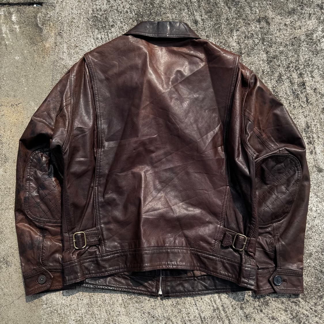 [M] 90s Wrangler 랭글러 가죽 스포츠 자켓 상품이미지2