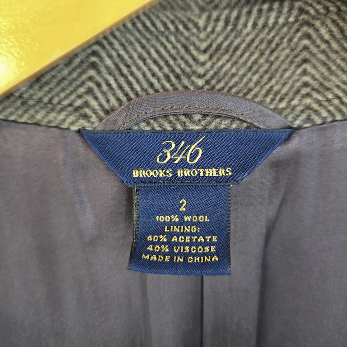 브룩스브라더스(brooks brothers) 346 헤링본 울 코트 상품이미지7