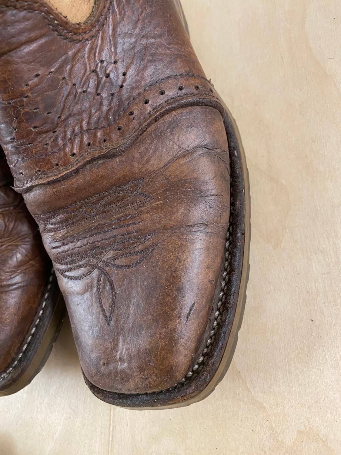 VTG square toe western boots 스퀘어토 웨스턴 부츠 상품이미지4