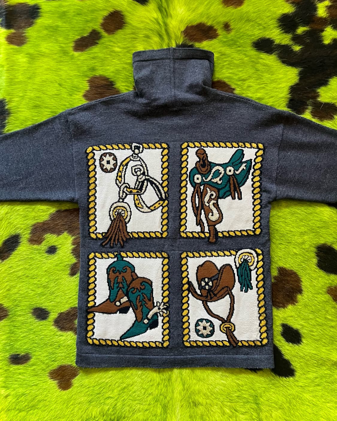 1980-90s ESCADA Antic High Neck Sweater 상품이미지9