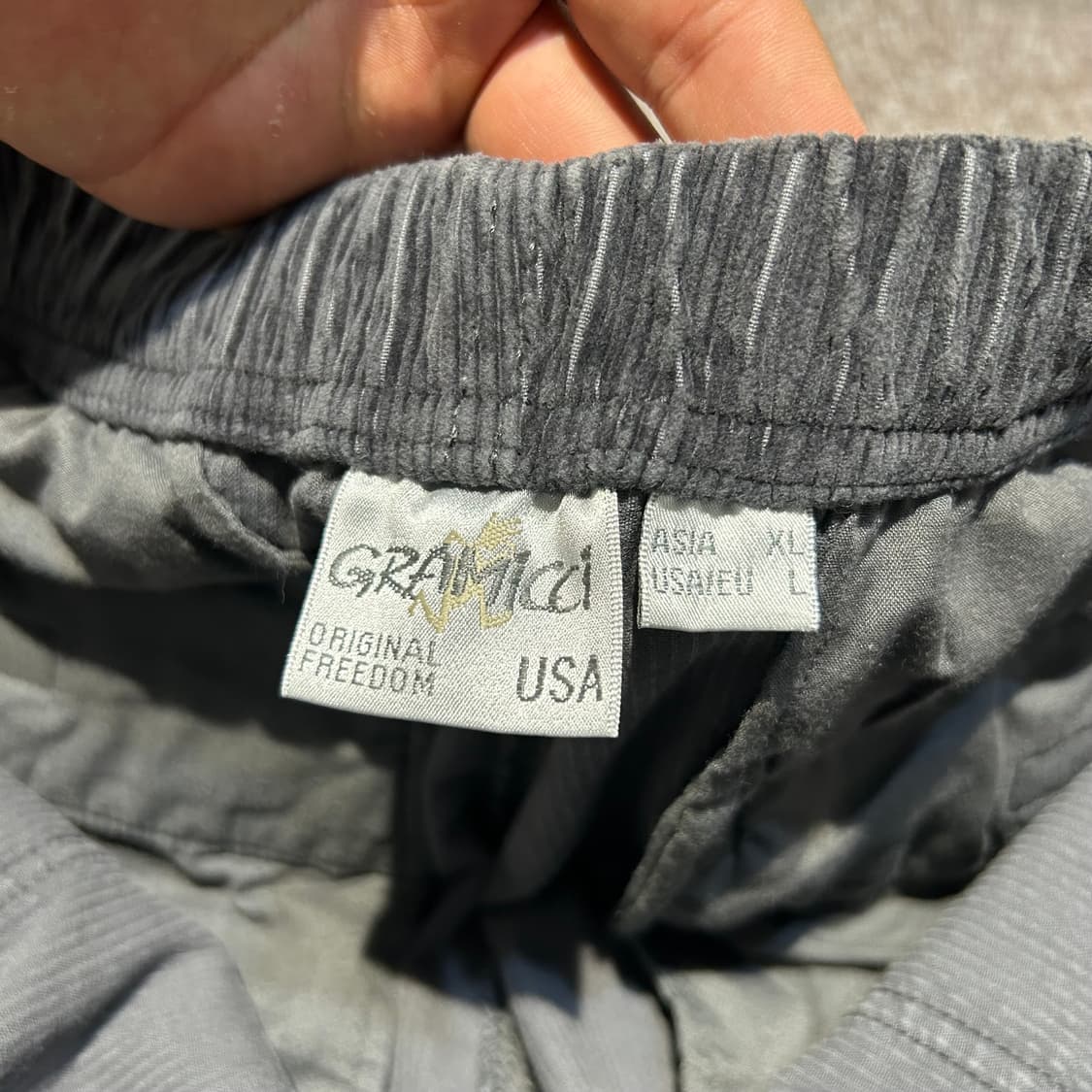 XL) 그라미치 애쉬그레이 루즈테이퍼드 팬츠 코듀로이 상품이미지7